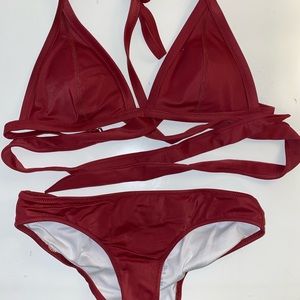 Pink Bikini Wrap Around Body